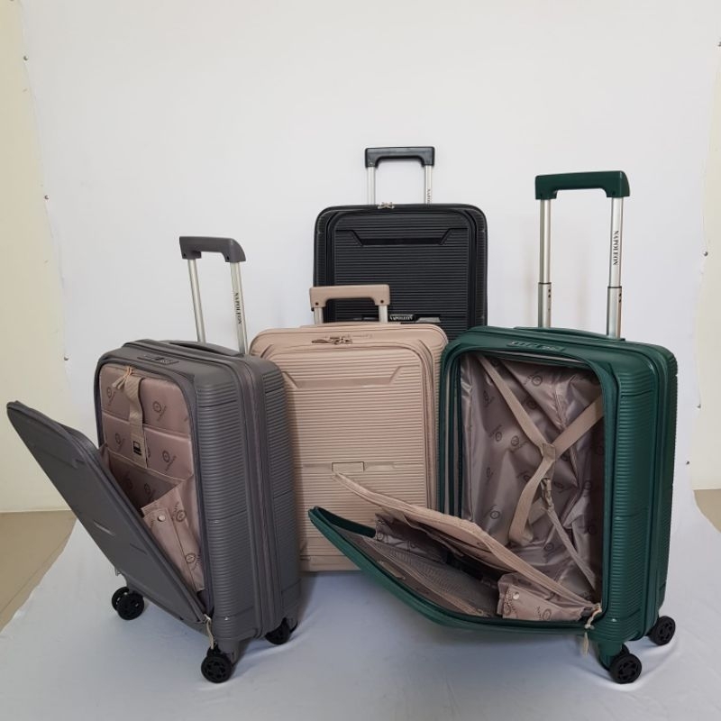 koper napoleon buka depan ada tempat laptop anti pecah