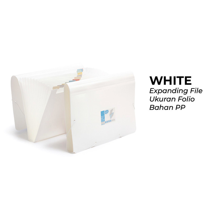 

Bantex Expanding File Map Harmonika 12 Sekat Folio F4 White