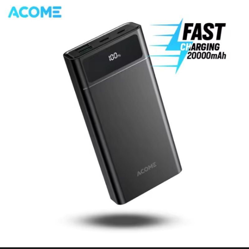Powerbank Acome 20.000 MAH fast charging LED