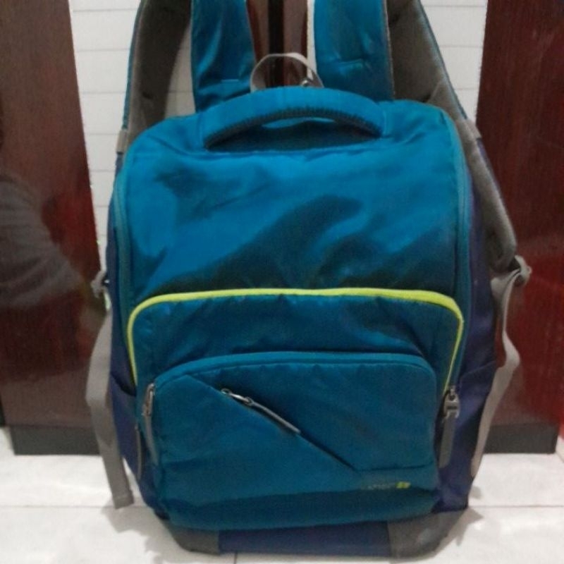 tas ransel LECAF branded original lengkap tag embos ori ba.l preloved monza bag
