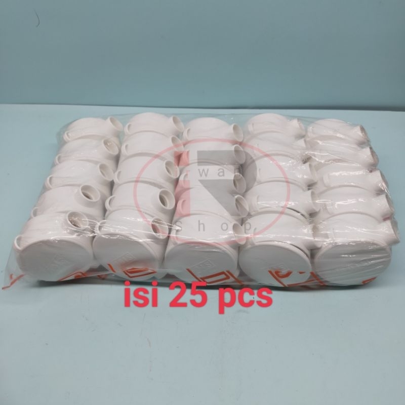 T Dus Pipa Listrik 5/8 Putih isi 25 pcs