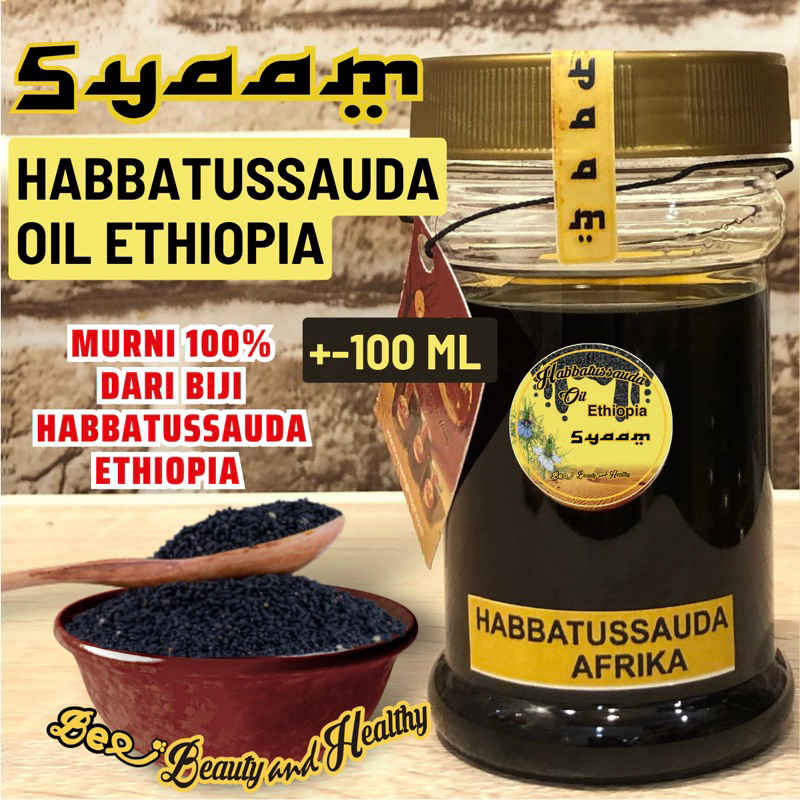Syaam Habbatussauda Oil Ethiopia Afrika +- 100ml EXTRA BLACK CUMIN SEED OIL ASLI ori impor habasyi /