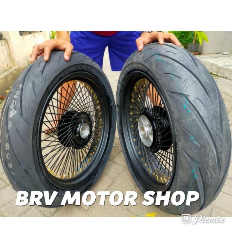 Velg Jari Jari Seribu Scorpio - Velg Scorpio Paketan Ples Ban Swallow Full Set Siap Pasnag Ring 17