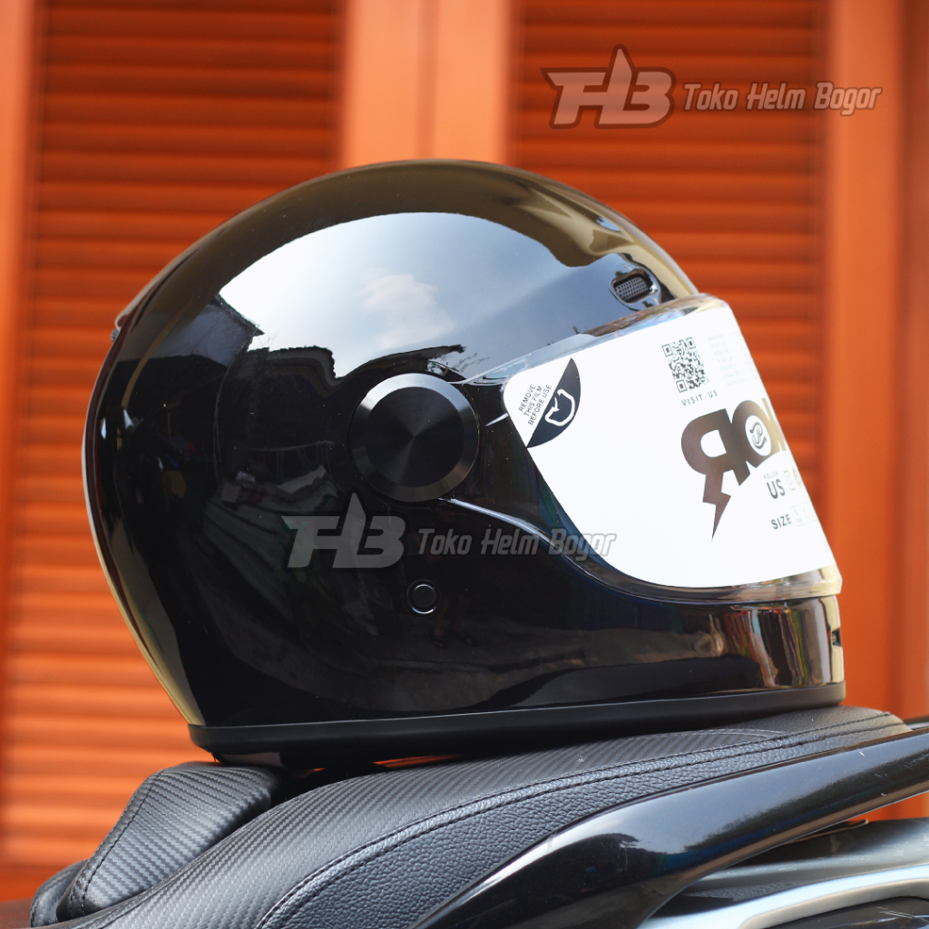 HELM RETRO JP ROKR SOLID BLACK