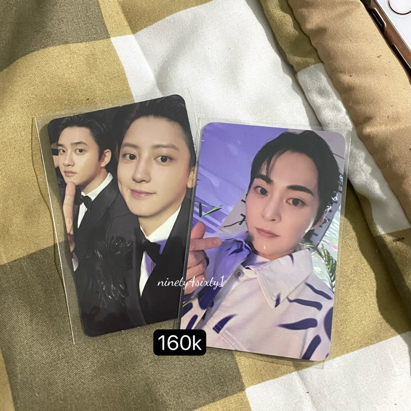 pc chanyeol kyungsoo chansoo exo exist digipack + pob ktown xiumin poca photocard