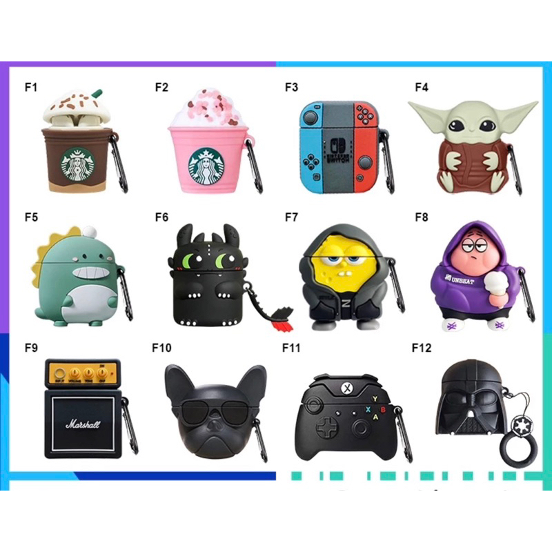 CASING PODS CARTOON 3D PRO / GEN 3 | casing airpod inpods mini best