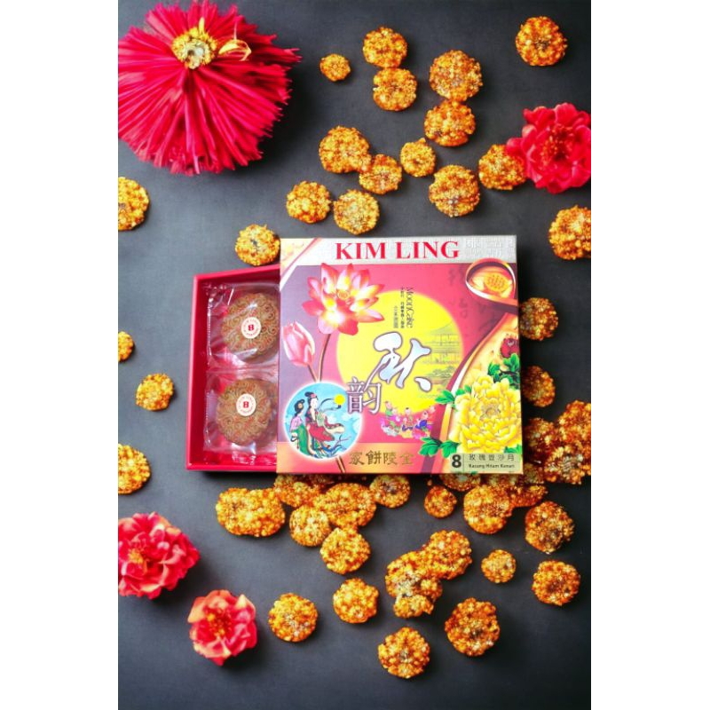 

Harga per 2 biji -- KIM LING Chung Chiu Pia, KIM LING mooncake READY / KUE BULAN KIMLING