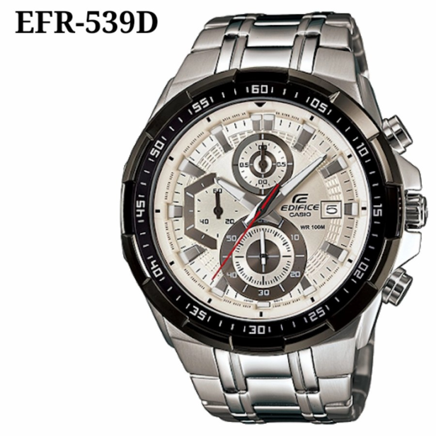 JAM TANGAN CASIO EDIFICE MURAH EFER 539D 1AV - efr539 FULL STAINLESS GARANSI 1 TAHUN