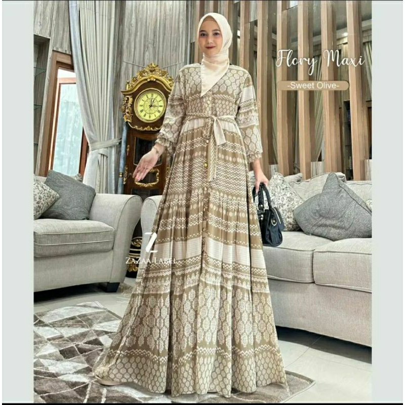 FLORY ETNIC MAXY / GROSIR BUSANA SURABAYA / Martha Tunik Bordir