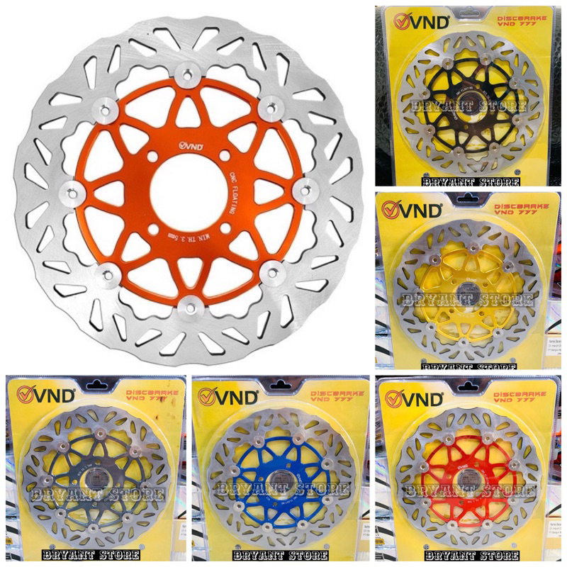 PIRINGAN DEPAN CAKRAM VND 777 260MM NINJA R CNC FLOATING BRAKE DISK DISC DISCBRAKE 260 MM NINJAR HOLE LUBANG BAUT 4