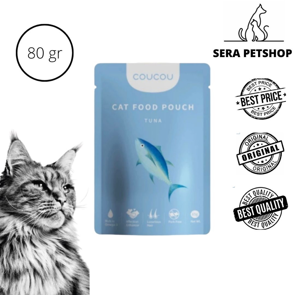 COUCOU Tuna Cat Wet Food Pouch All Life Stages 85gr
