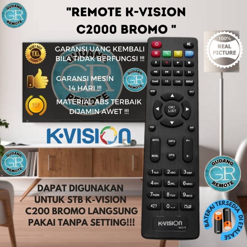 Remote Remot Receiver K-vision C2000 original pabrik