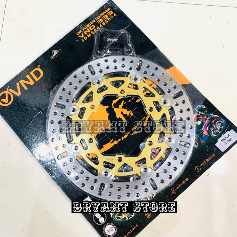 PIRINGAN DEPAN CAKRAM VND 333 320MM NINJA RR NINJA 250 FLOATING BRAKE DISK DISC DISCBRAKE DISKBRAKE 320 MM BESI LUBANG BAUT 6