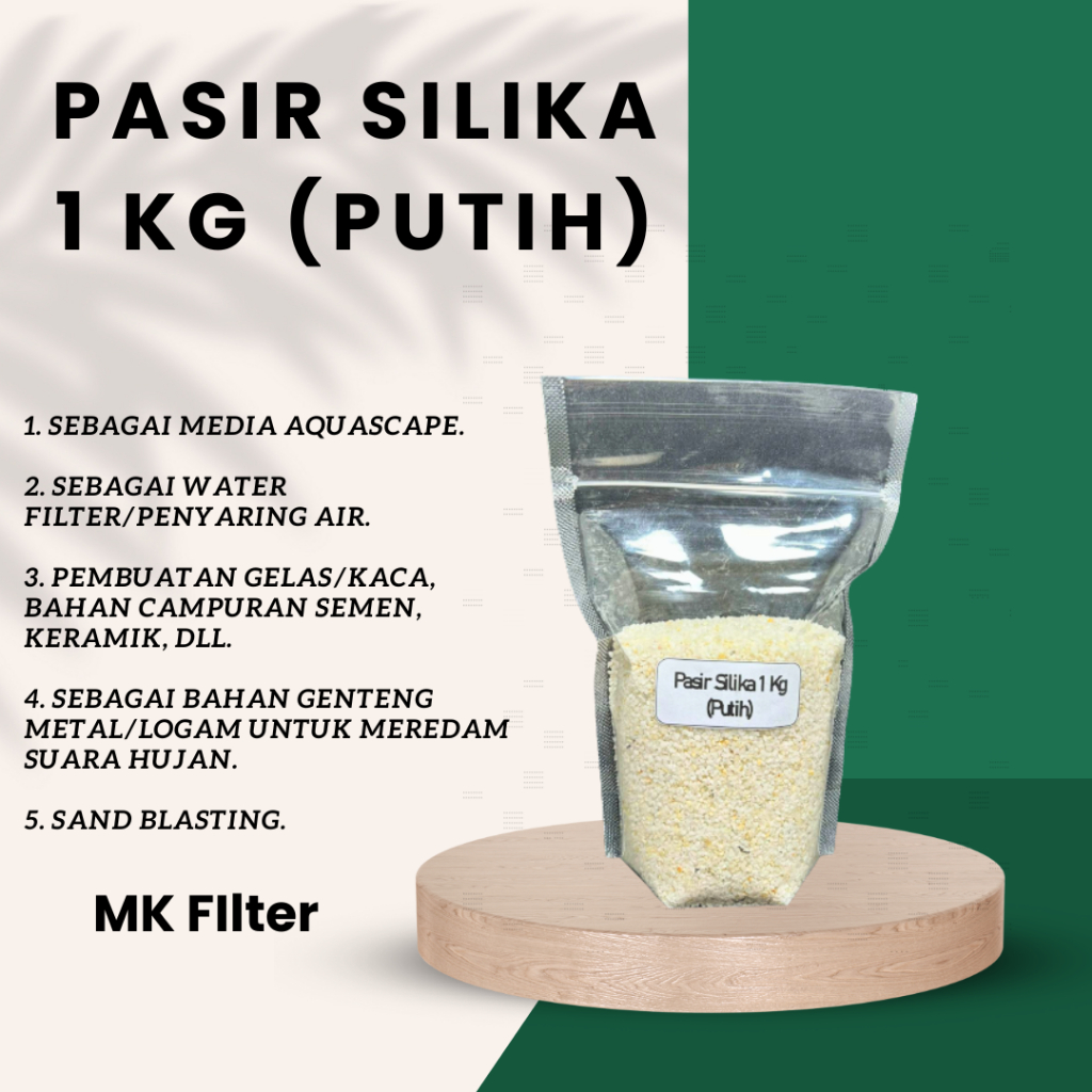PASIR SILIKA putih 1kg