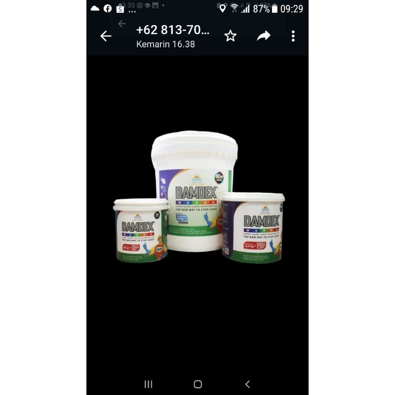 Damdex waterprofing warna
