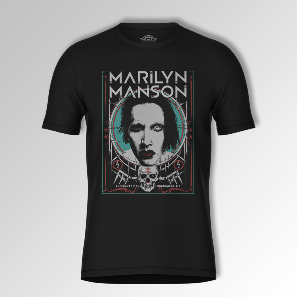 Kaos Band MARILYN MANSON Premium katun combed 24s /  Tshirt MARILYN MANSON Band / kaos pria