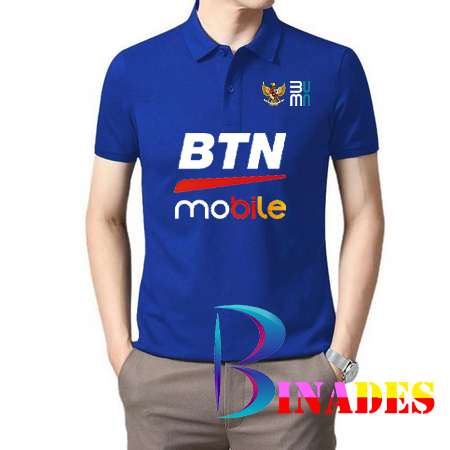 JUAL Baju Kerah Model Polo BTN - MOBILE - BUMN GARUDA DI DADA BINADES