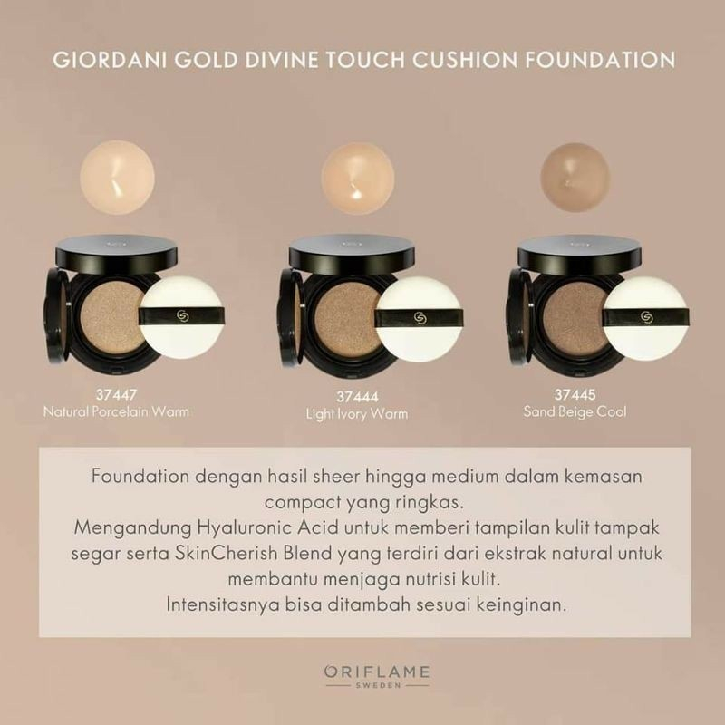 giordani gold divine touch cushion foundation