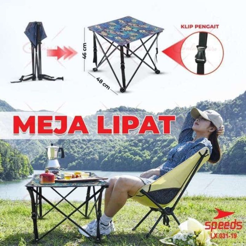 Speeds meja lipat camping 031-19