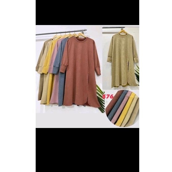 tunik belah depan kuyifei