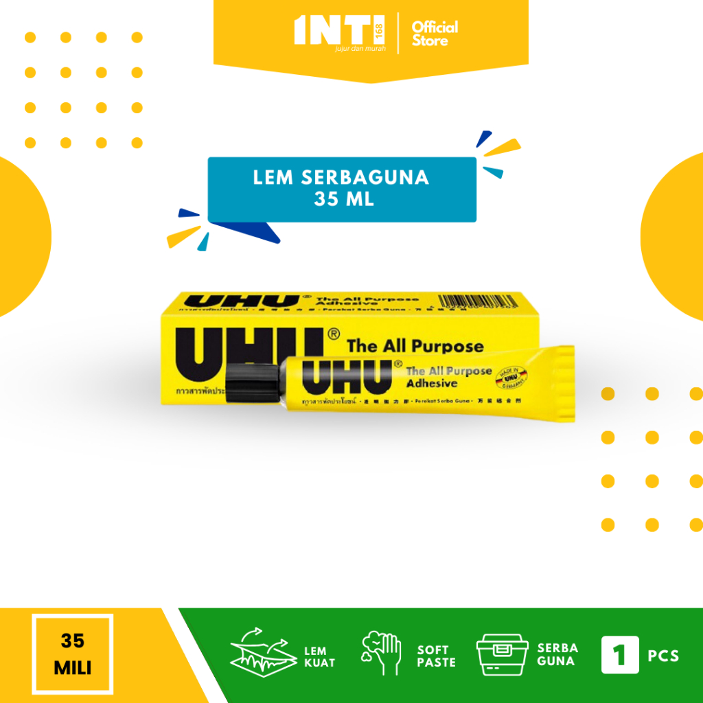 

lem uhu 35 ml/Lem cair serbaguna/lem prakarya UHU 35 ml