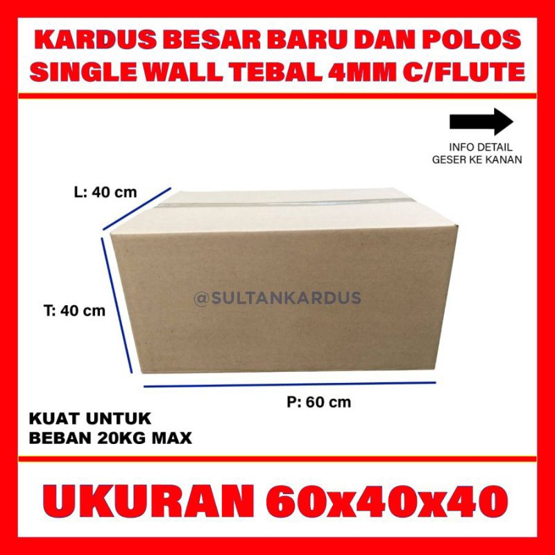 

kardus box karton polos uk 60x40x40