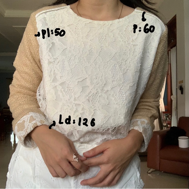 KAOS BROKAT KOREAN PRELOVED