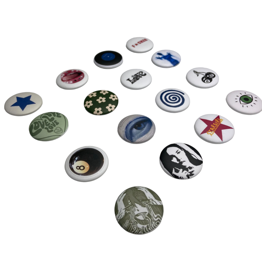 Theclub Pin Button Aesthetic 32mm Bros