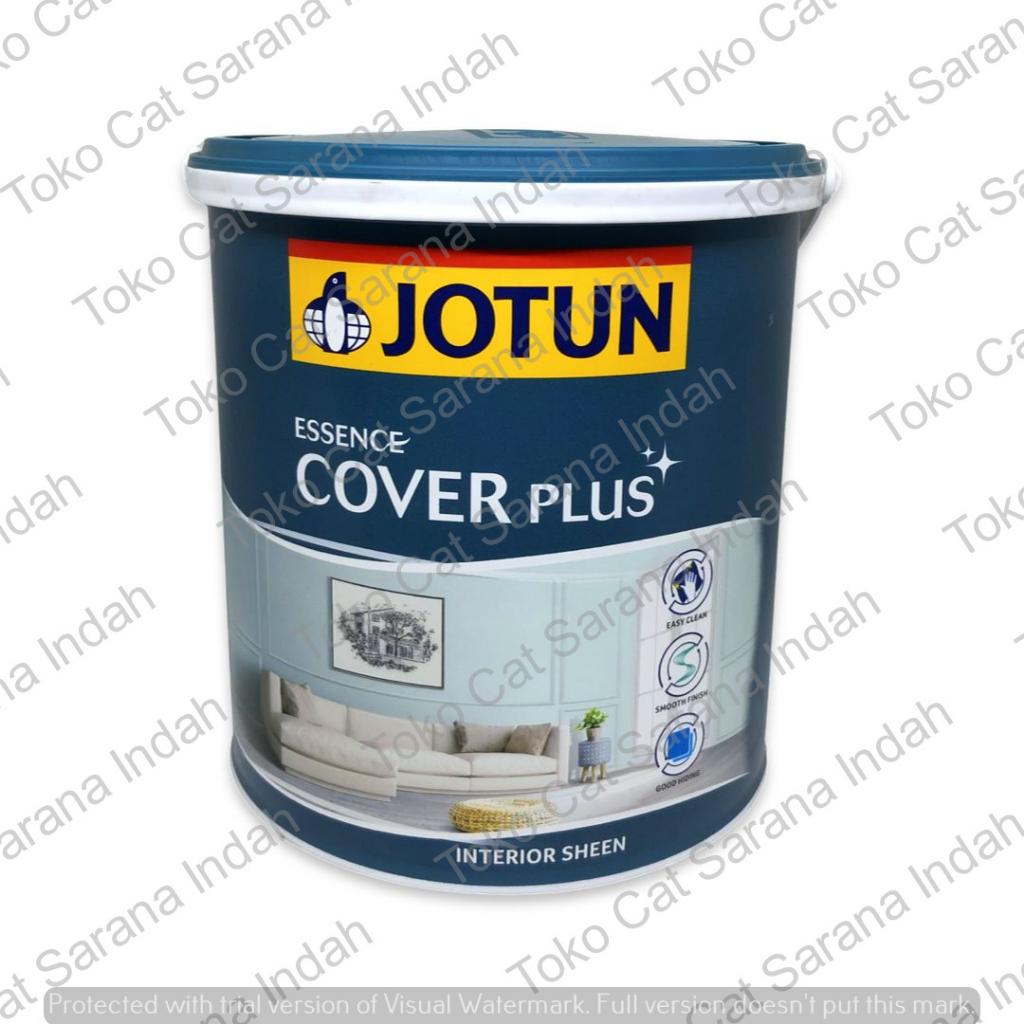 JOTUN ESSENCE COVER PLUS SHEEN - WHITE 18 LT / 26KG CAT TEMBOK DALAM INTERIOR 18LT / 26 KG Cat 1 pai