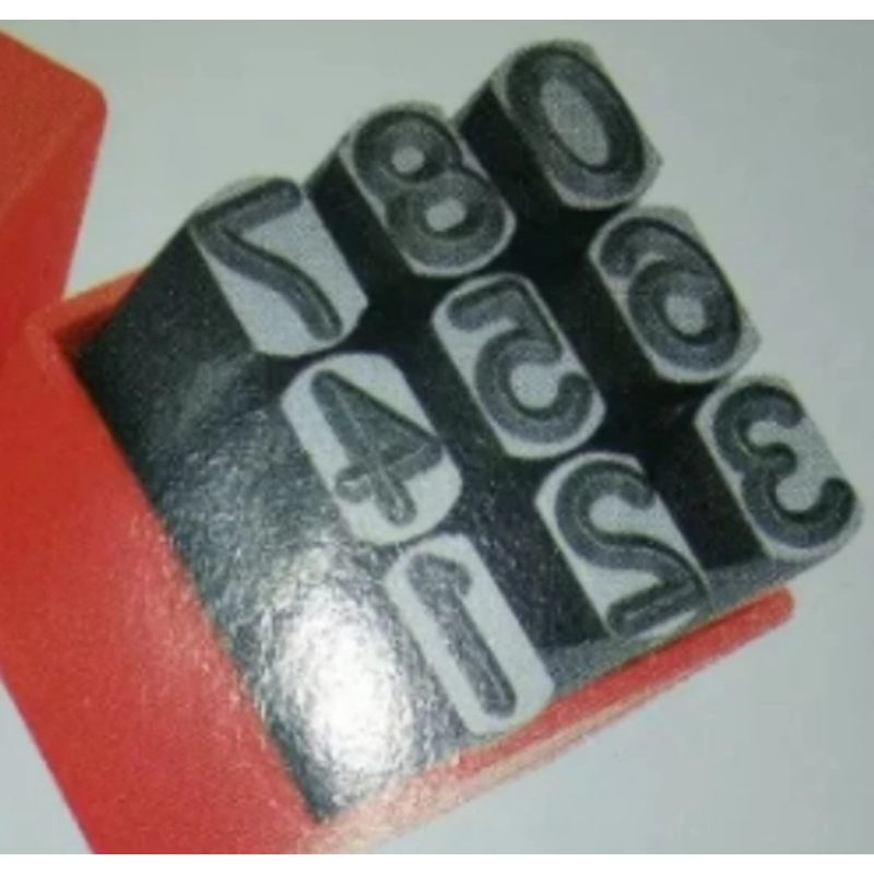 

TJAP MATA Angka ketok set 6 mm Stamp punch pigure 0 - 9
