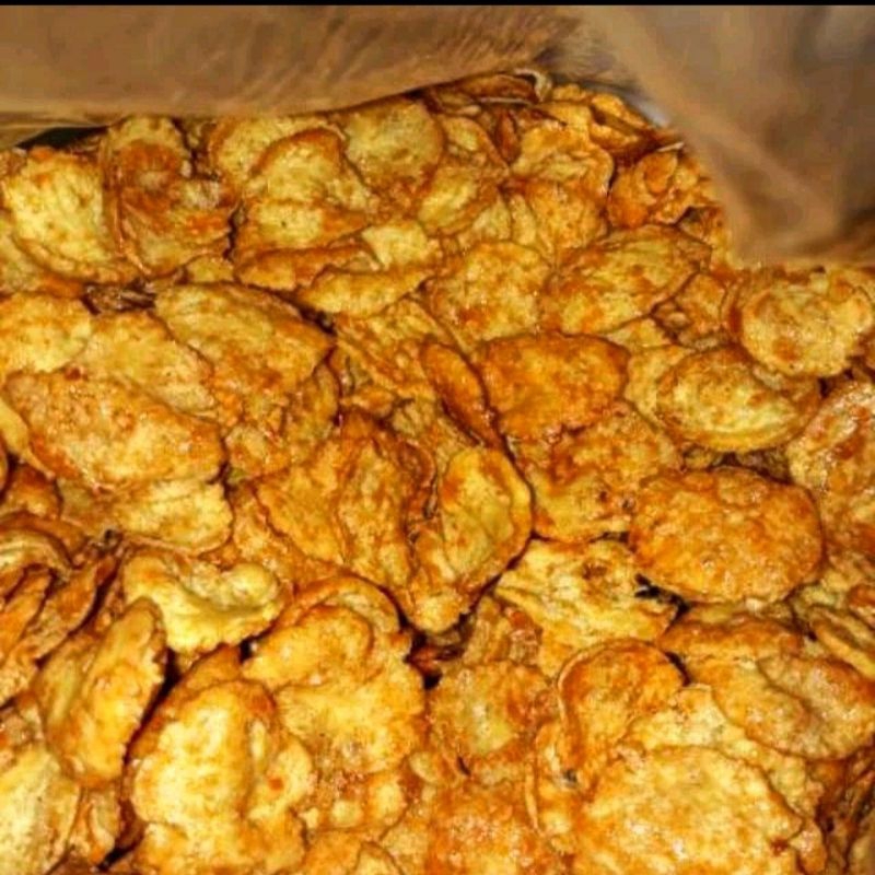 

Emping pedas manis crispy/emping koin 250gram