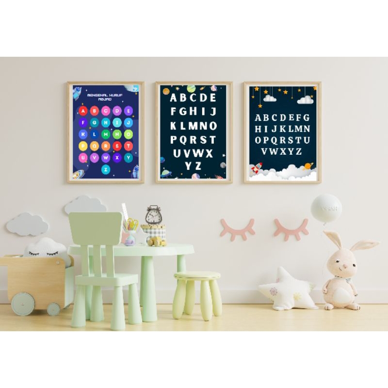 Poster edukasi anak | Poster pendidikan | Poster alfabet  | Poster Abjad | Poster huruf | Poster ana