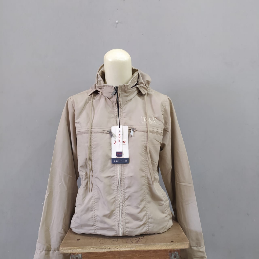 JAKET BOOMBER CREAM ROLUN WANITA 746044 LENGAN PANJANG