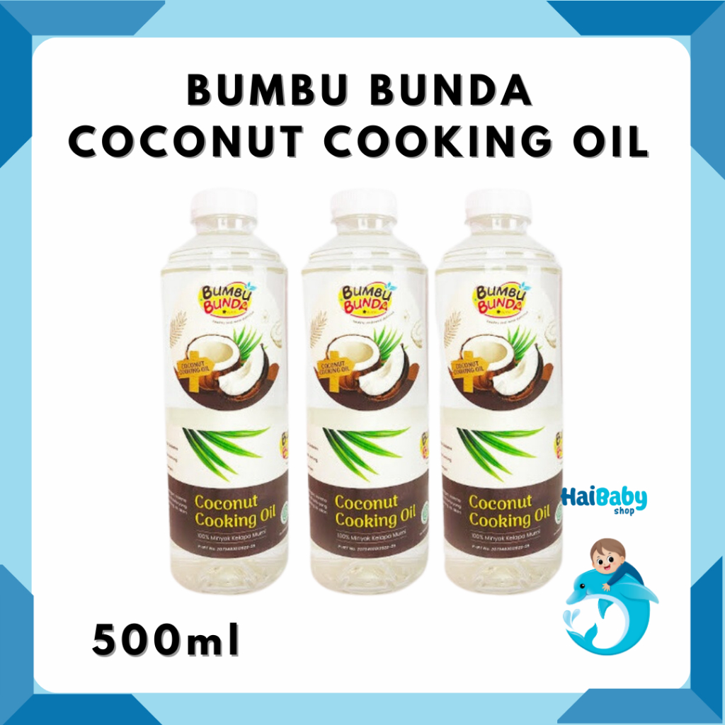 

Bumbu Bunda Elia Coconut Cooking Oil 500ml/ Minyak MPASI / BB Booster MPASI / CCO / VCO / Lemak MPASI / Minyak Bayi