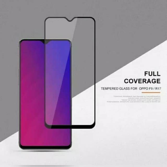 TEMPERED GLASS FULL/ ANTI GORES KACA OPPO F3 , OPPO F5 ,OPPO F7 ,OPPP F9