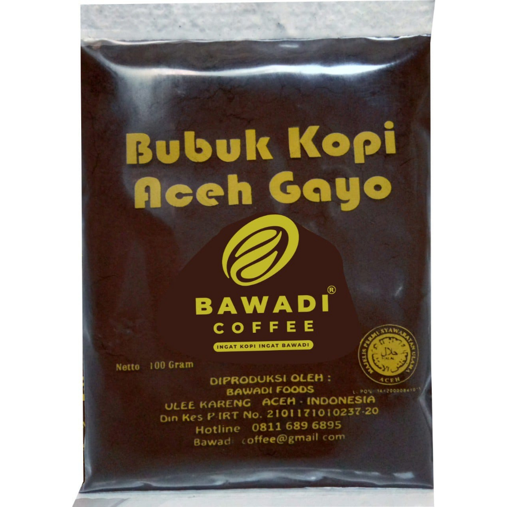 

Bawadi Coffee Bubuk Kopi Aceh Gayo 100g