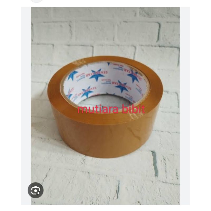 

6 Pcs Lakban Coklat Bening Paket Murah 2 Inch 45Mm 90Yard