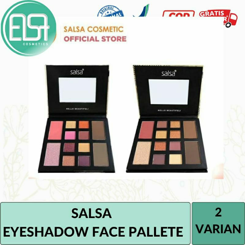 SALSA rhapsody face palette - palet eyeshadow blush on contour highlighter