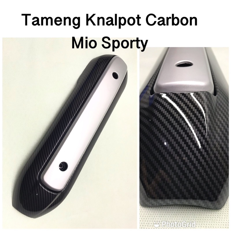 cover tameng knalpot mio sporty carbon l