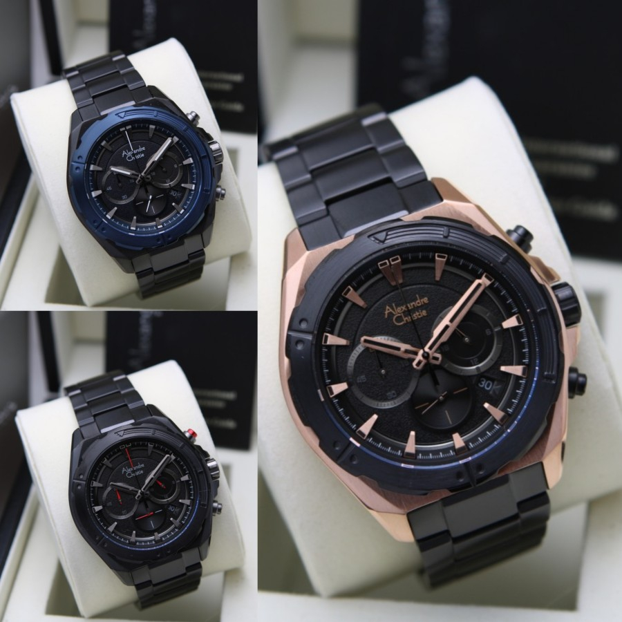 JAM TANGAN Alexandre Christie AC 6664 Jam Tangan Pria Rantai