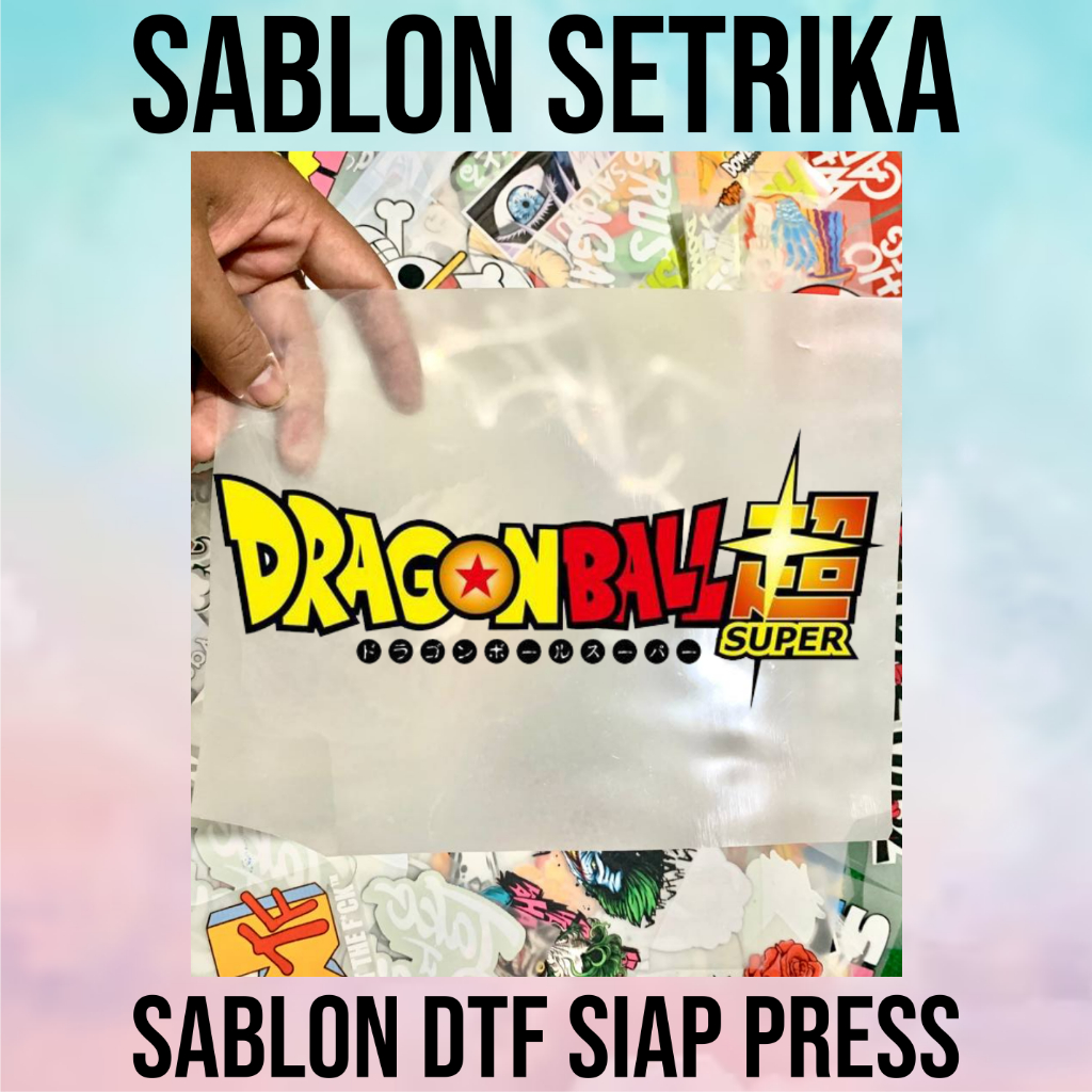 STIKER DTF SABLON SETRIKA TEMA LOGO ANIME PRINTING, SABLON PRINTING
