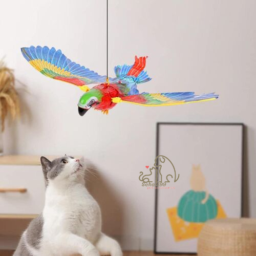 Electric Flying Bird Toy with Hanging Wire Automatic for Ceiling Parrot Eagle