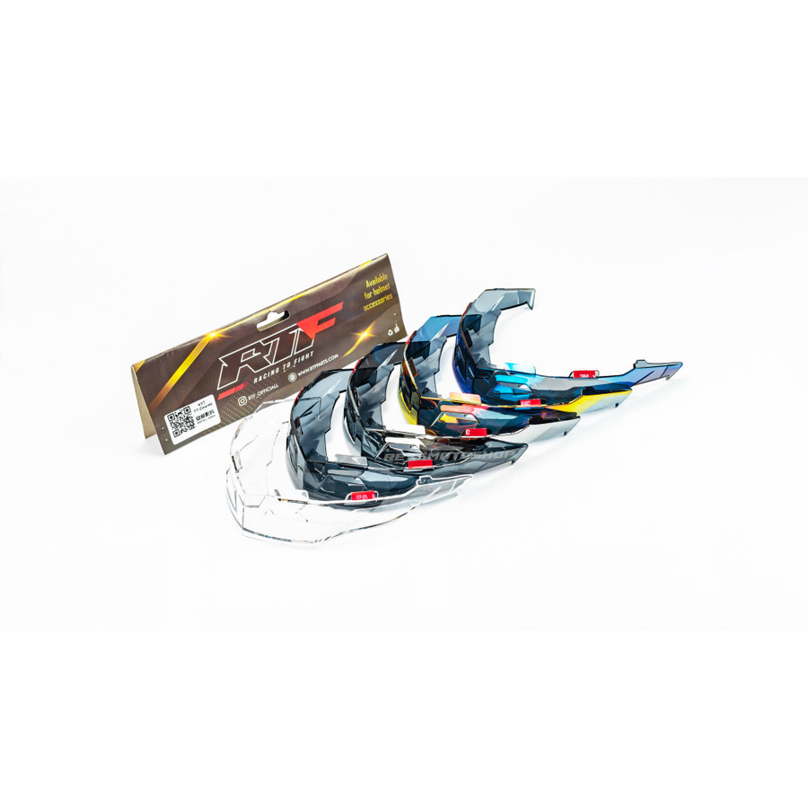 SPOILER HELM KYT 3D TTCOURSE POLYCARBONAT | PREMIUM | TT COURSE - IRIDIUM BLUE - RTF ORIGINAL