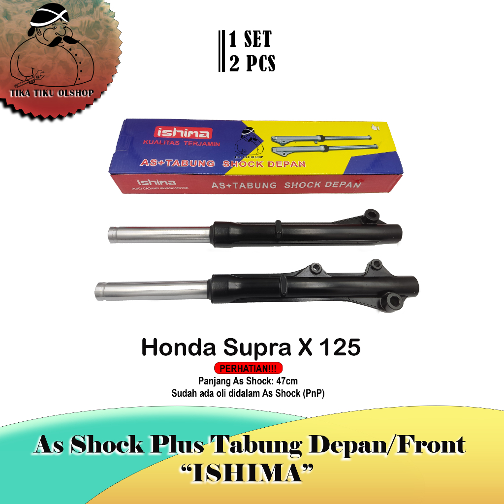 As Sok + Tabung Depan Supra X 125 / Shockbreaker [ISHIMA]
