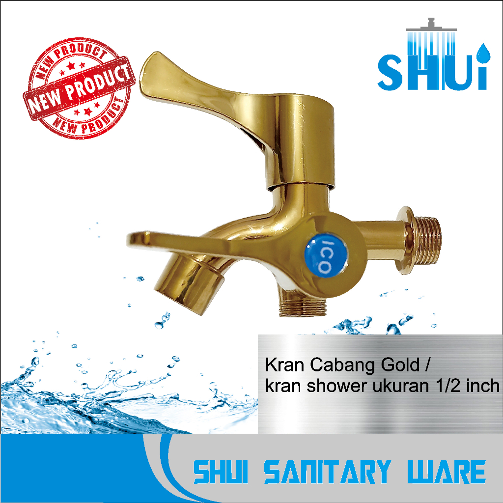 Kran Cabang Gold / kran shower