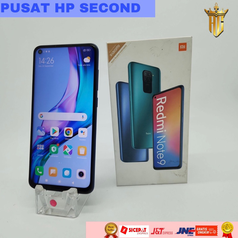 HANDPHONE REDMI NOTE 9 SECOND MURAH BERGARANSI