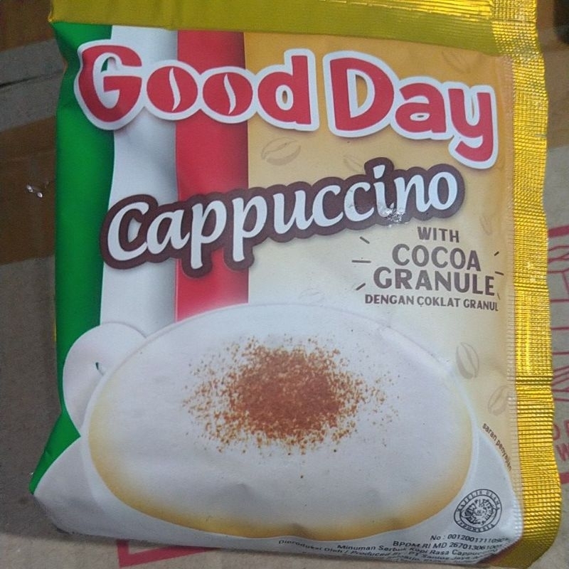 

GOOD DAY CAPPUCCINO 25 GRAM ( 10 Sachet )