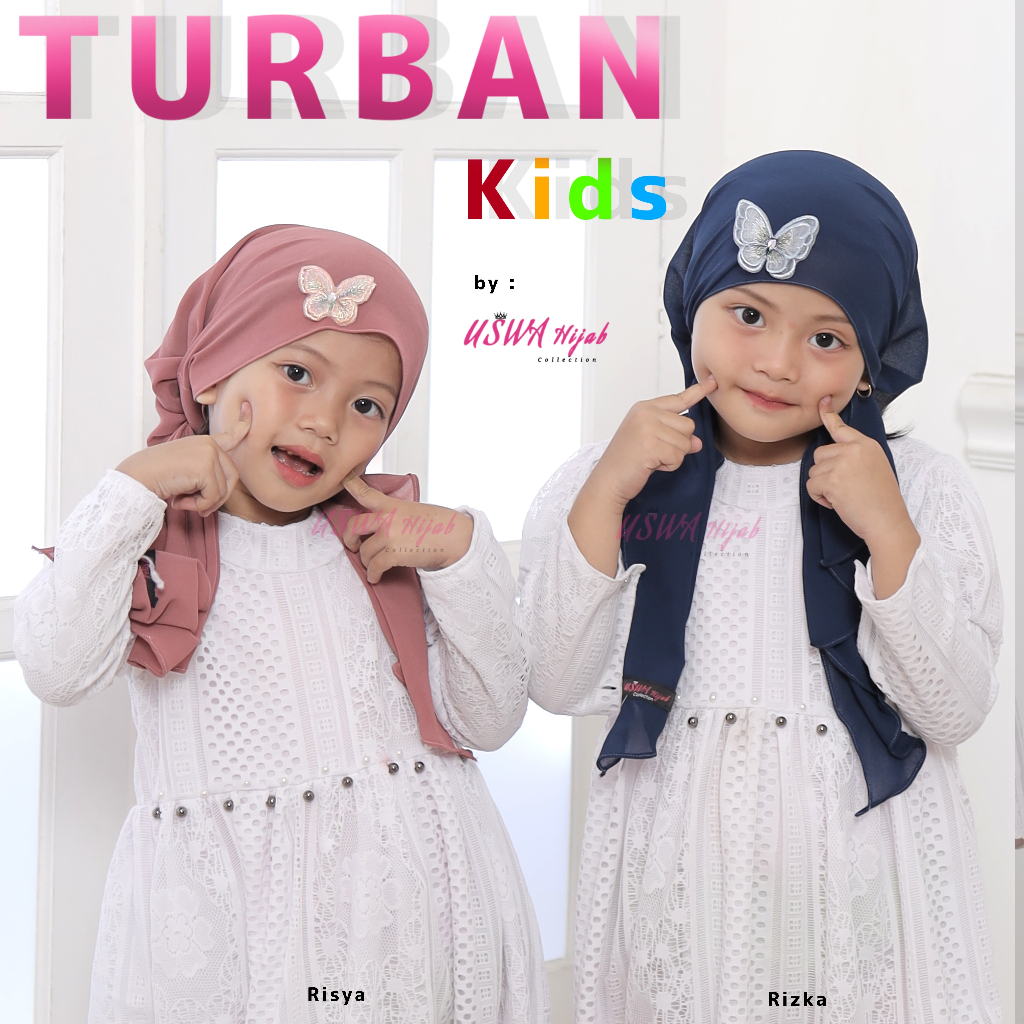 𝙐𝙎𝙒𝘼 𝙃𝙞𝙟𝙖𝙗 - Hijab Turban Instan Anak | Hijab Turban Anak