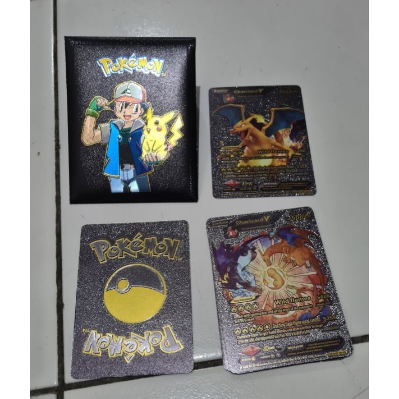 Kartu Pokemon Black Plastik 