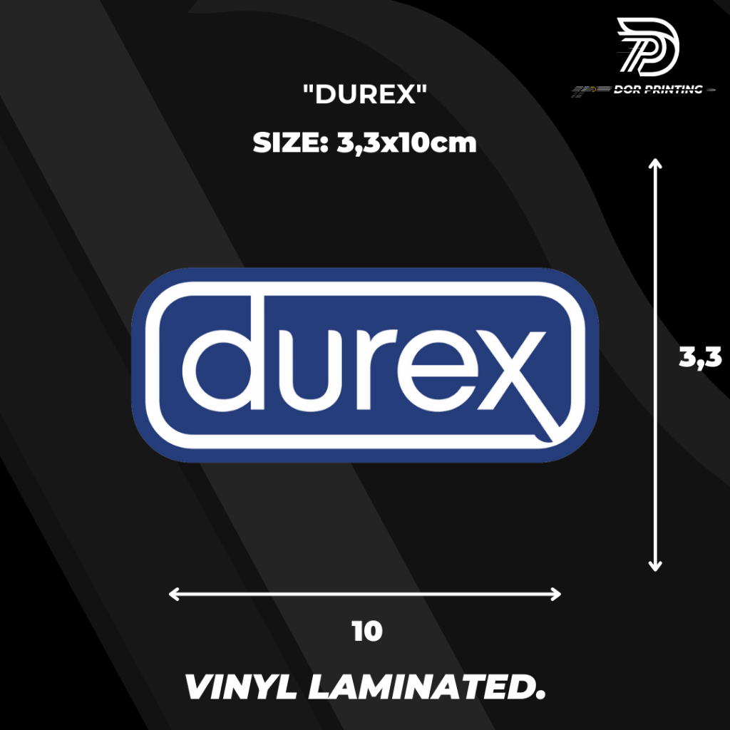 

STICKER/ DUREX VIRALL KEREN LOGO DUREX PELINDUNG